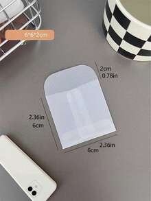20/30pcs Sulfuric Acid Paper Semi-Transparent Card Holder Protector Envelopes, Waterproof File/Photo Storage Sleeves,Christmas - Transparent Frosted - View 4