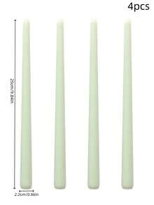 4pcs Candles, Perfect For Grand Occasions Like Banquets, Weddings, And Family Gatherings To Create A Romantic And Solemn Atmosphere. Made From , Smokeless Soy Wax, These Candles Are Available In A Variety Of Beautiful Colors - Multicolor - View 3