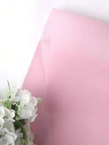 20pcs-Flower Wrapping Paper, Waterproof Bouquet Wrapping Paper, Pink22.05x22.05 Inches - Pink - View 9