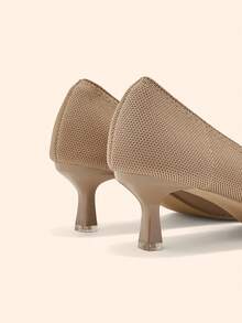 CUCCOO BASICS Women's Elegant Pointed Toe Pumps For Commuting Valentine's Day - Brown - View 9