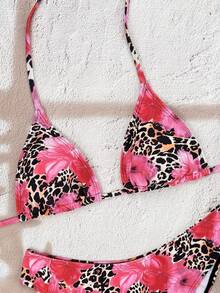 Swim Vcay Bộ đồ bơi nữ mùa xuân/hè 2026 họa tiết chấm bi cổ yếm với quần cạp cao, bộ bikini 2 mảnh, đồ bơi họa tiết động vật, đồ bơi họa tiết động vật, bikini họa tiết hoa báo, đồ bơi họa tiết da báo, bộ bikini dành cho nữ có đường cong, bikini họa tiết da rắn, bộ bikini nữ, bộ bikini kín đáo, bộ đồ bơi hai mảnh. - Nhiều màu - Xem 5