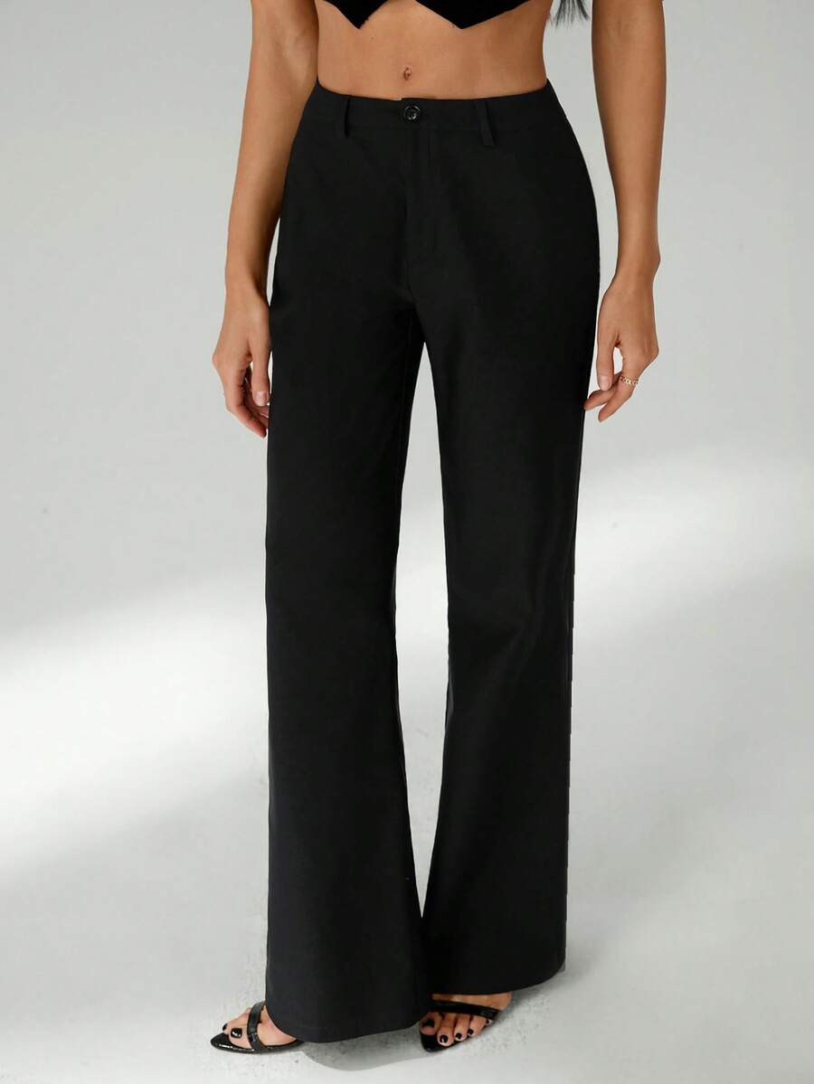 SHEIN Tall Quần ống loe nữ mùa Xuân & Hè: Lãng mạn/Dự tiệc/Trang trọng/Sinh nhật/Phong cách thập niên 90/Công sở thường ngày/Thanh lịch/Trang phục miền Tây/Đi chơi/Thời trang/Thường ngày/Phong cách Y2K/Câu lạc bộ/Văn phòng/Tiệc cocktail/Cổ điển/Tiệc tưng bừng/Vui nhộn/Sang trọng/Phong cách quý tộc/Thời trang đường phố/Kỳ nghỉ/Buổi hòa nhạc đồng quê/Công sở/Kín đáo/Kỳ nghỉ xuân/Tiệc độc thân/Buổi hòa nhạc/Phong cách cá tính/Cơ bản/Lễ tốt nghiệp/Quần ống loe, Thu