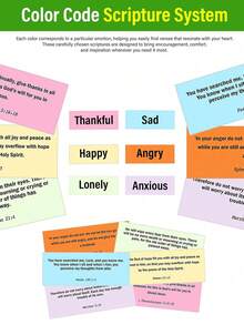 Bible Verse Gift Set - Includes A Handcrafted Wooden Storage Box Containing 150 Prayer Cards With Scripture Passages. Conveys Heartfelt Sentiments And Daily Encouragement Through Inspiring Verses. A Christian Bible Gift. - Multicolor - View 5