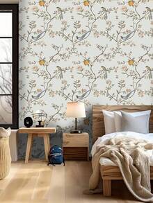 1 cuộn giấy dán tường họa tiết hoa và chim trang nhã, thiết kế chanh và dây leo, giấy dán tường vinyl tự dính chống thấm nước, dễ dán và dễ bóc, họa tiết lá cây màu nước, đa năng, phù hợp trang trí phòng khách và phòng ngủ, trang trí phòng đẹp mắt. - Nhiều màu - Xem 8