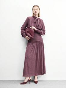 CUCCOO BIZCHIC Pointed Toe Stiletto Heel Burgundy Ankle Strap Minimalist Classic Women's High Heel Pumps, Versatile For Daily, Commute, Elegant, Party Valentine's Day