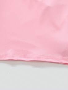 SHEIN Playful Pals Bộ 6 áo thun ngắn tay cổ tròn màu trơn thoải mái, dễ phối đồ cho bé gái, thích hợp mặc mùa hè, quà tặng lý tưởng cho bé gái. - Nhiều màu - Xem 8