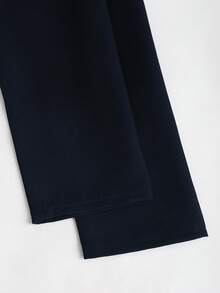 Sweetra 2pcs Set: Elegant Slim-Fit Blazer Jacket And Strapless Dress, Suitable For Commuting, Autumn/Winter - Navy Blue - View 6