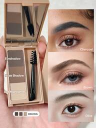 SHEGLAM Puff Paleta Do Brwi-Brown Marka Uroda Makijaż Kosmetyki Dla Kobiet I DziewcząT Idealne Na Zimę DoskonałE Dla Y2K Elegancka Moda Odpowiednie Na Urodziny BożE Narodzenie Podarunek Impreza Gotowe Najlepszy Kolor