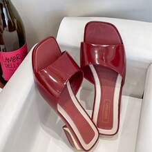 Sandalias de tacón alto para mujeres - Rojo - Ver 5