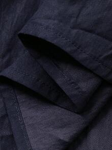 Livesso Women's V-Neck Waist Cinched Mid-Length Dress, Short Sleeve Vacation