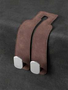 4-Piece Car Hook Set, Car Seat Cover With Hidden Hook, PU Leather Material, Car Accessories, Car Interior Accessories, Car Bag Storage Hook, Car Seat Backrest Upgrade Hidden Hook, ABS Rear Car Bag Storage Hook, Suitable For Various Car Models, Travel, Outdoor, Back To School Season Women's Storage And Organization, Travel Essential Gifts - Multicolor - View 8