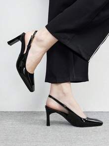 CUCCOO BIZCHIC 女士高跟鞋 - 鏡面黑色 - 查看 3