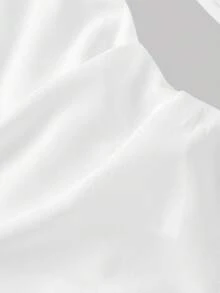 SHEIN MOD Áo sơ mi nữ màu trắng cài cúc phía trước, áo sơ mi đi học, trang phục mùa xuân, trang phục công sở, áo khoác ngoài, phong cách Frank Oshinsky, áo kiểu sinh viên, tiệc độc thân, lễ hội âm nhạc, đồng phục công sở, buổi hòa nhạc - trắng - Xem 6