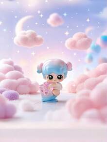 POKOJA LAND Caixa Surpresa (Sem Enchimento de Pelúcia), Figuras Colecionáveis de Menina e Animal Cartoon em Caixa Surpresa - 24 Modelos Totais (22 Regulares + 2 Ocultos), Brinquedos Colecionáveis de ABS, Presente Pensativo para Amigos e Família, Decoração Única para Colecionadores de Miniaturas, Conjunto de Miniaturas de Personagens de Estilo Elegante para Estante/Exposição na Mesa, Bonecas de Personagens com Tema Pastel para Entusiastas de Hobby e Exposição - Maré jogar caixa cega - Visão 12
