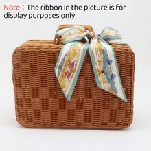Hộp đựng mỹ phẩm cầm tay đan lát & Giỏ quà cưới & Hộp quà lưu niệm & Giỏ đựng đồ bằng mây - màu nâu - Xem 5