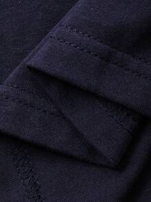 DAZY 少女休闲宽松半拉链短袖连衣裙