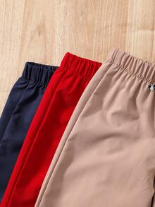 3pcs/Set Young BoyCasual Camouflage Print Drawstring Waist Pants - Multicolor - View 5