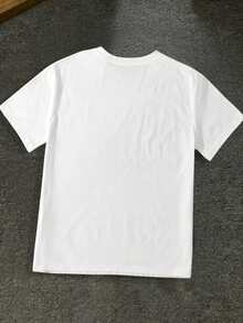 Manfinity Dauomo Men's Y2K 3D Anime Graphic Cropped T-Shirt | Short Sleeve Round Neck Casual Top With Applique Detail, Machine Washable Spring Summer Fall Fashion Tee, Anime T Shirt, Pop Culture Apparel, Quality Craftsmanship, Everyday, Durable Fabric - Multicolor - View 2