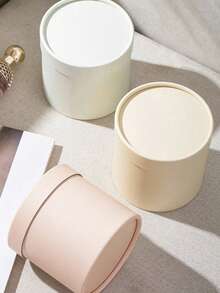 1pc Packaging Decorative Small Barrel Shaped Cardboard Flower Box Valentine Gift Box Supplies - Multicolor - View 6