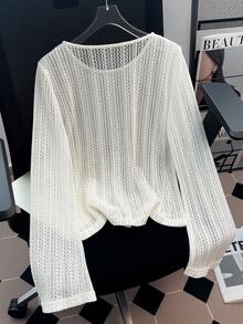 GlowEve Women's 2026 Spring/Summer New Bohemian Style Hollow Out Cover-Up Cover Up - Apricot - View 2
