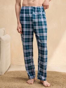 EverLounge 男士格子松紧腰带口袋休闲家居裤 - 彩色 - 查看 5