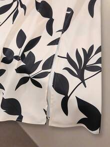 GlowEve 杏色无袖印花修身连衣裙，优雅 - 杏色 - 查看 5