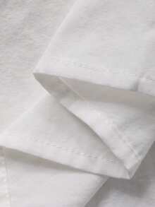 DAZY Tween Girls Lace Doll Collar Puff Sleeve Sweet Blouse Spring - White - View 8