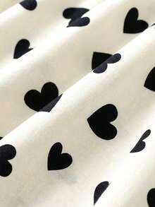 Baby Girl Heart Pattern Casual Cute Fashion Dress, Suitable For Outings, Parties, And Home Wear In Summer - Multicolor - View 4