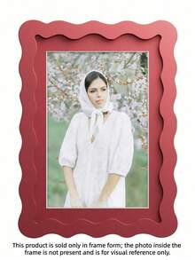 SHEIN 1个彩色波浪相框，创意造型相框，家居装饰，适合拍摄亲朋好友照片，母亲节完美礼物 - 多种尺寸/颜色可选 - 多色-1pc - 查看 12