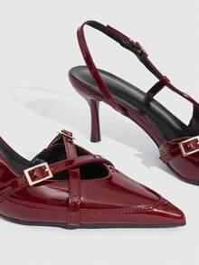 CUCCOO SZL Women Pumps Valentine's Day - Burgundy - View 6