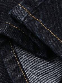 DAZY Teen Girl Casual Front Button Denim Jacket And Jeans Set, Autumn - Dark Wash - View 7