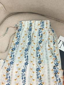 GlowEve Quần ống đứng họa tiết hoa nhí phong cách Bohemian dành cho nữ - Nhiều màu - Xem 3