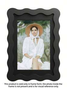 SHEIN 1个彩色波浪相框，创意造型相框，家居装饰，适合拍摄亲朋好友照片，母亲节完美礼物 - 多种尺寸/颜色可选 - 多色-1pc - 查看 22