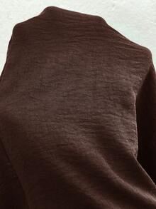 Solflare Chocolate Brown Plus Size Suit Pants - Chocolate Brown - View 8