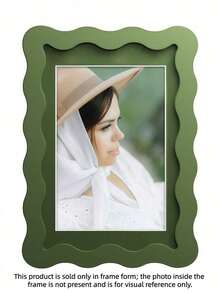 SHEIN 1个彩色波浪相框，创意造型相框，家居装饰，适合拍摄亲朋好友照片，母亲节完美礼物 - 多种尺寸/颜色可选 - 多色-1pc - 查看 14