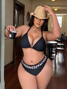 Swim SXY Leopard Print High Cut Cheeky Bikini Bottom, Sexy Low Waist Style, Swimsuit Separates, Beach Holiday & Spa Swimwear - Multicolor - View 4