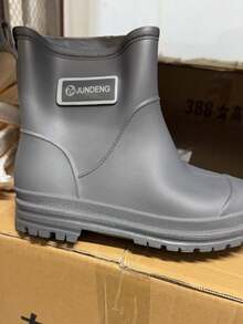 新款雨鞋/鞋套，防滑耐磨橡胶雨靴，短筒男女成人防水鞋，时尚厨房靴夏季降温，沙滩，旅行 - 彩色 - 查看 31