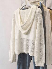 GlowEve New European And American Fashion Mixed Color Elegant Versatile Knitted Sweater - Apricot - View 2