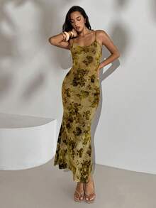 Aloruh Đầm nữ thanh lịch, gợi cảm, hở lưng, trang trí dây xích kim loại, thích hợp cho kỳ nghỉ biển. - Nhiều màu - Xem 7