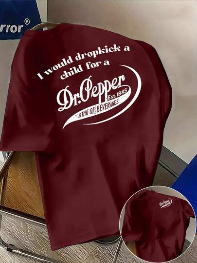 Women's Slogan Print Short Sleeve Casual Round Neck T-Shirt