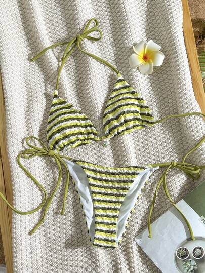 Swim Mod 粉色贝壳纹理面料贝壳装饰可爱优雅女士沙滩度假泳衣套装