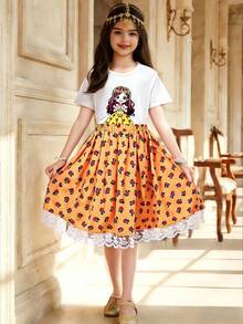 Girls Cute Summer 2 Piece Set - Yellow - View 9
