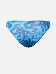 Men's All-Over Print Low-Rise Sexy Briefs - Blue - View 2