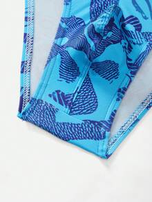 Men's All-Over Print Low-Rise Sexy Briefs - Blue - View 4