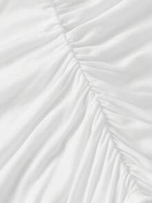 SHEIN MOD Bộ 2 áo dệt kim xếp ly màu trơn dễ thương, thích hợp mặc đi chơi, phong cách đồng quê, đi biển, dự tiệc trà, áo dễ thương, ngày Valentine, mùa xuân/hè, áo thường ngày, đi biển, dự tiệc, quà Valentine cho nữ, thanh lịch, áo sinh nhật. - Nhiều màu - Xem 4