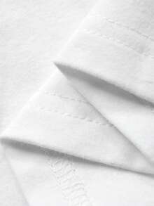 Dazy Kids 休闲标语印花圆领短袖T恤，百搭 - 白色 - 查看 8