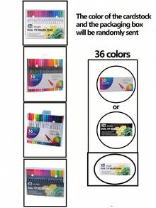 Dual Tip Brush Marker, Fine & Soft Double Tip Art Markers For Adult Kids Coloring Hand Lettering Writing Planner Journal Note Calligraphy Drawing Art Craft School Supplied Back To School - Multicolor - - View 18