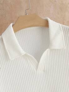 HIMLAND Men's Casual Daily Polo Shirt Set - White - View 3