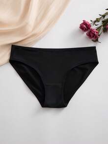 7pcs/Pack Women's Seamless Black Panties, Elegant & Comfortable Underwear - Black - View 5