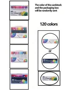 Dual Tip Brush Marker, Fine & Soft Double Tip Art Markers For Adult Kids Coloring Hand Lettering Writing Planner Journal Note Calligraphy Drawing Art Craft School Supplied Back To School - Multicolor - - View 20